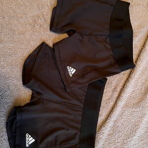 Adidas Women's Black Athletic Spandex 2 pack